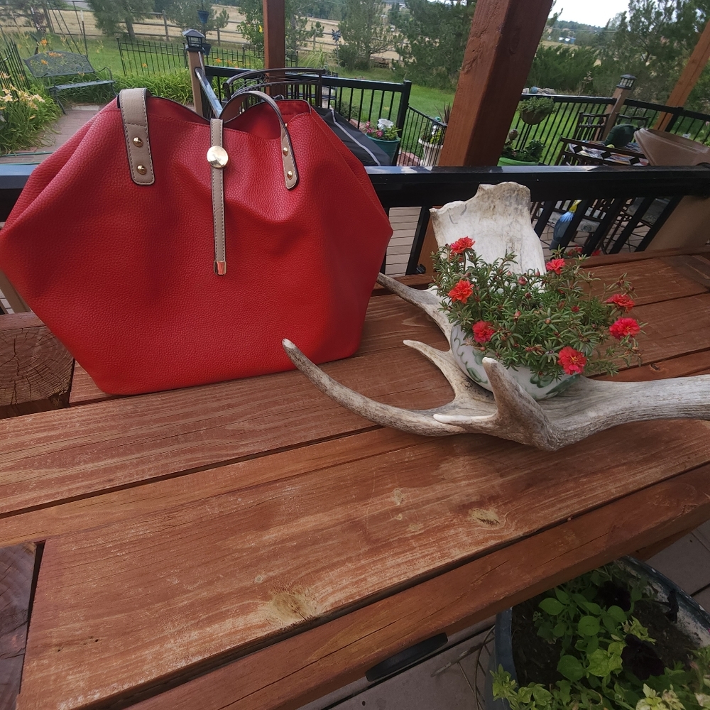 Charming Charles Red hobo bag